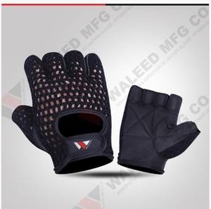 Équipement de sport de plein air, gants fins à demi-doigts pour le fitness, le cyclisme, respirants, rouges, gants de sport noirs - Product Image 6