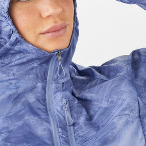 Nouvelle veste coupe-vent d'hiver réversible en toile tricotée, ajustée, imperméable et respirante pour femme, à manches longues et à capuche - Product Image 3