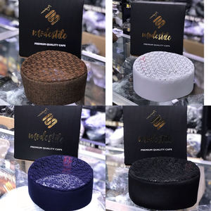 Chapeau Kufi d'été Jamal respirant pour hommes Logo personnalisé OEM Vêtements musulmans traditionnels en coton polyester pour la prière décontractée pour - Product Image 5