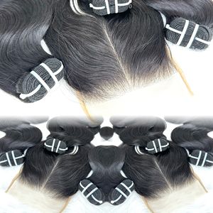 Venta al por mayor sin procesar Real Natural Hair Body Wave Bundles Extensiones de cabello humano virgen - Product Image 3