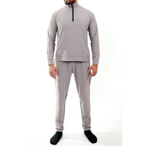 Sudadera con capucha de algodón orgánico transpirable sólido unisex, chándal personalizado para hombre, conjunto con joggers para invierno - Product Image 1