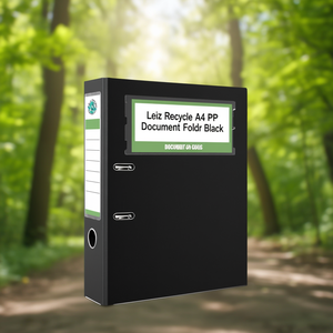 Leitz Recycle <b>A4</b> PP <b>Document</b> <b>Folder</b> Black - Product Image 3
