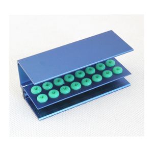 Autoclavable Dental Bur Holder Organizer 16-Hole Bur <b>Sterilization</b> Box with Silicone Ring - Product Image 3