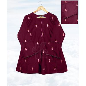 KUNAR RANGTARA PHULKARI Indian Georgette Salwar Suit for Baby Girls Stitched Heavy Embroidery Work Party Wear-Rs 1499/-. - Product Image 5