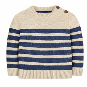 Pull-over décontracté rayé pour garçons, à manches longues, en coton 100% écologique, respirant, de haute qualité, à prix abordable et tendance - Product Image 4