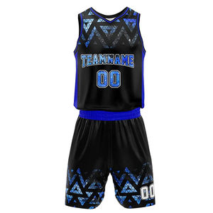 Tenue d'équipe de sublimation, best-seller, séchage rapide, dernier design, vêtements de sport, uniforme de basket-ball pour hommes, femmes, unisexe, polyester Bsci - Product Image 1