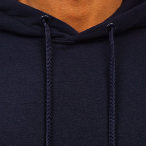 2025 hommes coupe ample poids lourd décontracté streetwear pull à capuche uni blanc bruyère hommes coupe ample poche avant à capuche - Product Image 5