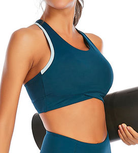 Soutien-gorge de sport de haute qualité Logo personnalisé Fitness Sexy Cross Back Yoga Bra - Product Image 6