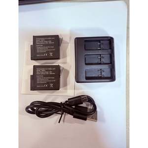 2 batteries de remplacement de haute qualité pour GoPro Hero 5/6/7 avec chargeur USB à 3 emplacements et accessoires de caméra de type C - Product Image 6