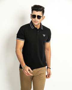 Polos de hombre con logotipo de marca personalizado al por mayor 100% algodón de primera calidad 220 GSM multicolor precio bajo MOQ de Bangladesh - Product Image 3