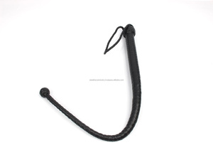 Flogger BDSM de Cuero Genuino Hecho a Mano, Látigo de 3 Pies con Cabeza de Agarre Cómodo Trenzado, Color Personalizado, Alta Calidad - Product Image 3