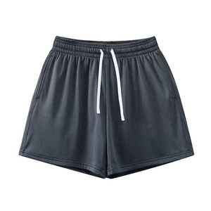 Meilleure vente Spandex Polyester usine directe Vintage basket Streetwear Shorts broderie impression personnalisée hommes maille Shorts - Product Image 2
