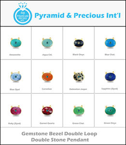 Pierre de lune blanche pierre précieuse 20x15mm Double pierre 925 argent Sterling plaqué or lunette ensemble Double boucle forme ovale pendentifs breloques - Product Image 4