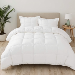 Luxe cao cấp 200gsm ngỗng cảm thấy chăn phong cách hiện đạ<span class=keywords><strong>i</strong></span> cố định tấm giường thoáng khí có thể giặt cao cấp chả<span class=keywords><strong>i</strong></span> Bông Hoa Văn Trơn - Product Image 1