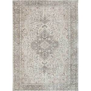 พรมขนสัตว์ถักมือสีเบจและสีน้ำตาลลายเหรียญตรา Pae-503 สำหรับทางเข้าบ้าน โถงทางเดิน หรือห้องนั่งเล่น-สำหรับวัยรุ่น - Product Image 1