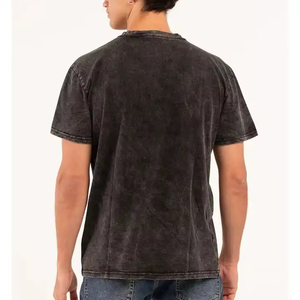 T-shirt en coton premium uni pour homme, tissu doux, vêtement basique, fabricant OEM ODM - Product Image 4