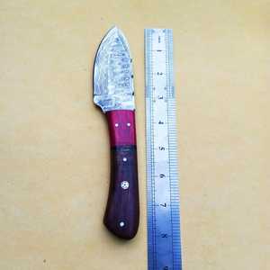 Couteau de chasse en acier damas Bushcraft couteau de survie EDC avec manche en bois couteaux de survie personnalisés - Product Image 5
