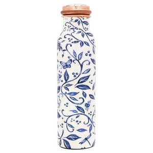 Exclusive Design Kitchenware Fruits Juice Storage <b>Copper</b> <b>Bottle</b> Enamel Printed <b>Drinking</b> Water Health Benefit <b>Copper</b> <b>Bottle</b> - Product Image 6