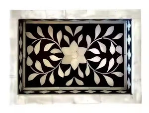 Bandeja de nuevo diseño Bandeja decorativa hecha a mano con nácar para almacenamiento de cocina Hotel Restaurante Servicio de comida con la mejor calidad - Product Image 6