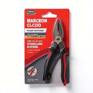 ERDI <b>Left</b>-<b>Handed</b> D16L Figure <b>Scissors</b> & Shears 240 mm Length for Stainless Steel up to 1.2 mm & Steel up to 1 mm - Product Image 3