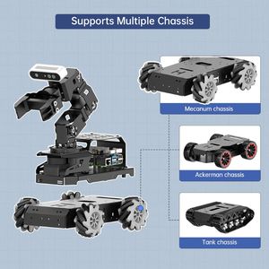 Hiwonder landerpi Ai Vision ROS2<span class=keywords><strong>รถ</strong></span>หุ่นยนต์ที่มีแขน6DOF และ Raspberry Pi 5รองรับสแลม, chatgpt, การเขียนโปรแกรมไพธอน - Product Image 6