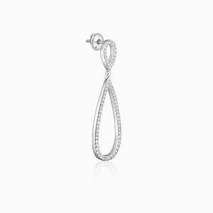 Anushka Sharma elegante plata gota pendientes moda elegante - Product Image 6