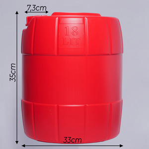 Conteneur en plastique rectangulaire HDPE de 18 L, bidon d'essence, fût, seau à détergent, recyclable - Product Image 5