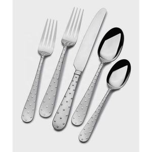 Wholesale Simplicity Stainless Steel Designer Long Portable Handle Stainless Steel Gold Plated Spoon Knife Fork <b>Cutlery</b> Set - Product Image 2