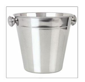 Simple Look Stainless Steel Finished Ice <b>Bucket</b> With Lid for Restaurant Bar <b>Champagne</b> Ice Serving Use Ice <b>Bucket</b> With Handle - Product Image 2