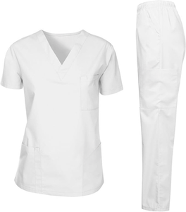 Uniformes de hospital personalizables de ajuste moderno con estilo de punto para correr para profesionales de la salud - Product Image 5
