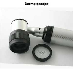 Mini dermatoscope à corps en acier, ensemble de diagnostic, microscope médical LED pour les maladies de la peau et des cheveux, dermatoscope de haute qualité certifié CE - Product Image 5
