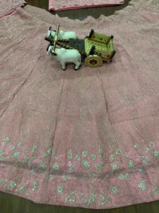 Lehenga choli สุนัขจิ้งจอกมีสไตล์อินเดียอินเดียอินเดียอินเดียรหัสแฟนซีการเข้ารหัสเลื่อมทำงานกับ Cancan & Canvas patta ผ้าใบ - Product Image 4