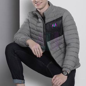 Chaqueta de Invierno Acolchada para Hombre, Estilo Nuevo, Ajustada, con Aislamiento Transpirable y Resistente al Viento, Logotipo Frontal, Material de Fácil Cuidado - Product Image 3