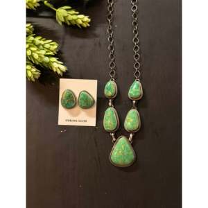 Ensemble de colliers Darrin Livingston Royston plaqué or, turquoise et argent sterling - Product Image 1