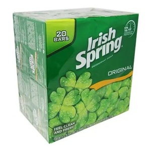 Savon en barre hydratant Irish Spring Original avec vitamine E, 20 unités, 74 onces, pour le bain et les toilettes, pour tous types de peau - Product Image 1