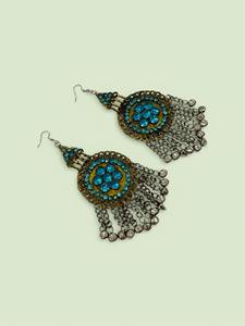 Collier bohème artisanal en perles de cuivre, style tribal afghan, vintage, pour femmes, pour mariage, festival - Product Image 3