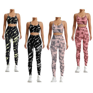 Leggings deportivos ligeros de cintura alta para mujer, conjunto de Yoga de cintura media para mujer, precio de patrón sólido, novedad - Product Image 5