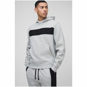 Survêtement pour homme Sweat-shirt imprimé bouffant Sweat à capuche évasé et ensembles de pantalons Pantalon de survêtement empilé - Product Image 3