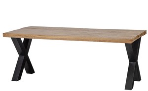 Table de salle à manger pliable design industriel avec pieds en bois massif pour hôtel et décoration intérieure Meubles de salle à manger élégants - Product Image 4