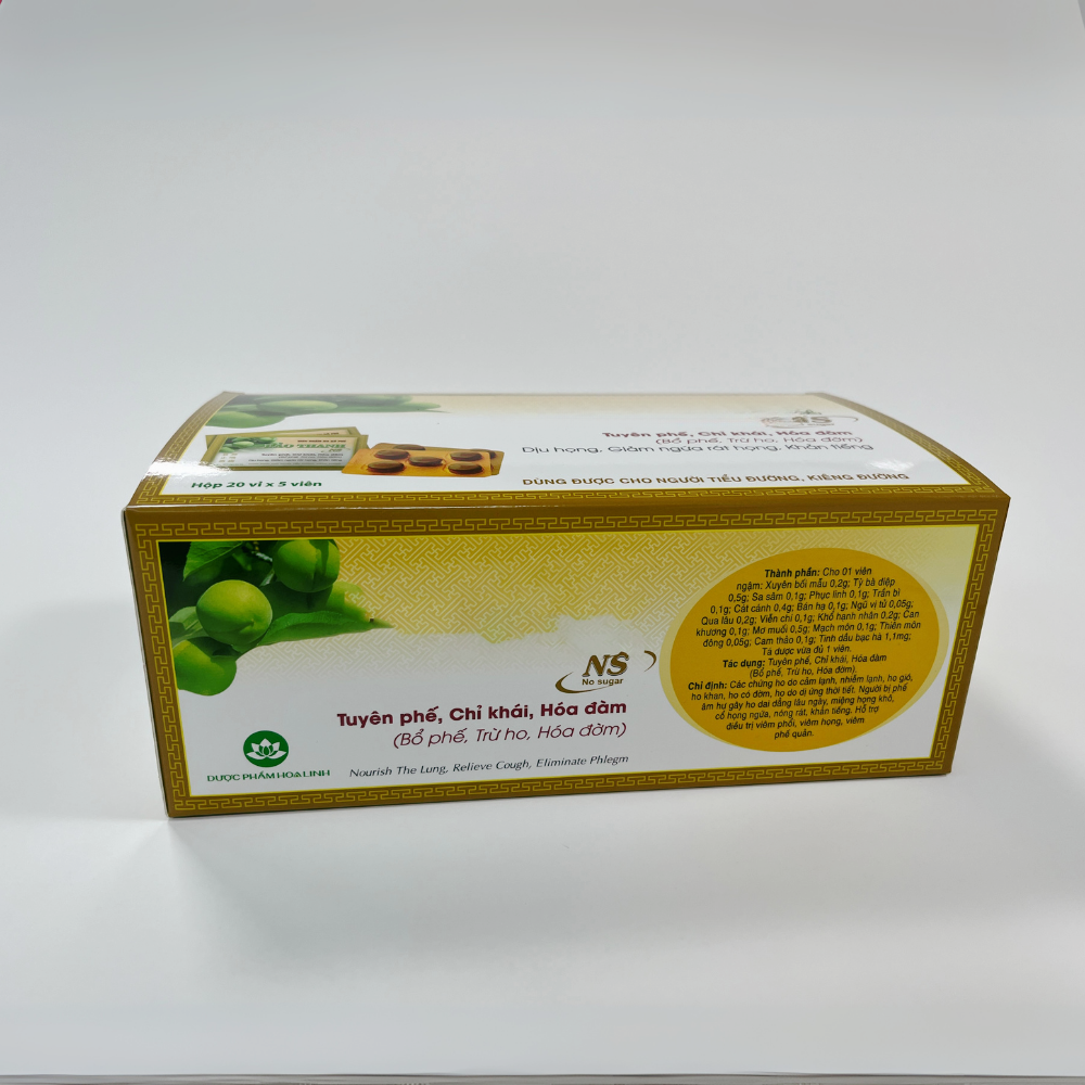 Direct Factory Metallic Gold Throat Lozenge Folders | Custom Logo Printed Herbal Wellness Recyclable Ivory Paper Rectangle