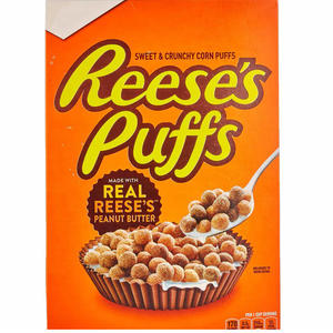 Reese's PUFFS - TAMAÑO FAMILIAR - Caja de Cereal de Chocolate y Mantequilla de Maní, Reese's Puts Puffs, Cereal con Mantequilla de Maní en el Interior - Product Image 2