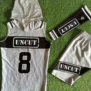 Camiseta de fútbol americano Diseña tu propio equipo deporte camiseta de fútbol hombres sublimación personalizada 7V7 uniformes de fútbol - Product Image 5