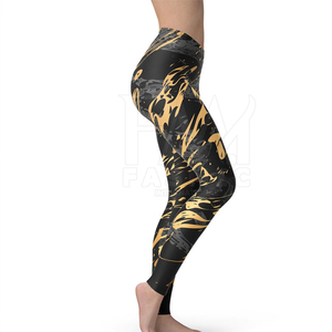 <b>Women's</b> Custom Mid Waist Gym Workout <b>Leggings</b> Solid <b>Pattern</b> Sublimation Breathable Yoga Spandex/Polyester Quick Dry - Product Image 5
