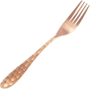 Nouvelle tendance cuillère ensemble de couverts en acier personnalisés couverts en cuivre revêtement PVD ensemble de couverts en or rose - Product Image 1