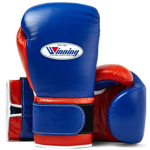Calidad Premium Nuevo modelo Kickboxing Winning Sparring Guantes de boxeo Cuero de vaca genuino Logotipo personalizado Competición multicolor - Product Image 1