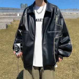 Wholesale New Men's Fashion <b>Real</b> <b>Leather</b> <b>Jacket</b> Canvas Fabric Stylish Design for Men - Product Image 2