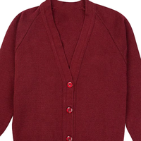 Cárdigan de Punto Unisex para Otoño, Suave, Cálido, Transpirable, de Secado Rápido, con Diseños de Parches, Suéter Escolar para Niños y Adultos, Venta al Por Mayor