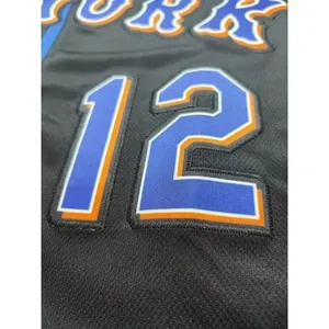 Maillot de baseball à col en V brodé New York pour homme, respirant, à manches courtes, boutonné, pour l'entraînement et la compétition - Product Image 3