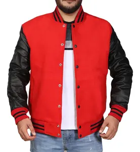 Varsity Jacket Letterman College American Style bomber Wool Varsity CollegeBaseballjacket pour hommes DDP Shipping - Product Image 4