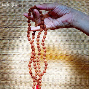 HealthAndYoga Cuarzo Rudraksha Mala Cuentas potentes para enfocar la paz Crecimiento espiritual y energía positiva - Product Image 6